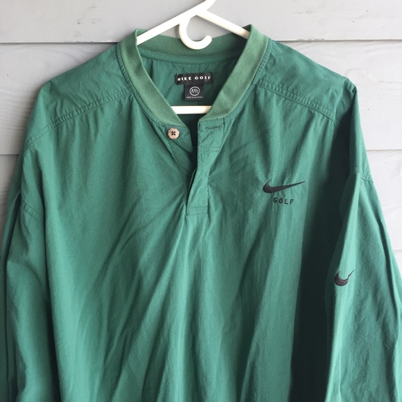 SOLD! VTG 90’s NIKE Golf XXL Green Pullover Jacket - Picture 2 of 7